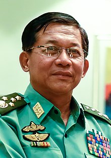 Myanmar military leader Min Aung Hliang