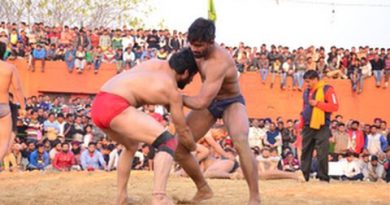 Indian Style of Wrestling or mud wrestling or Kushti given National recognition.