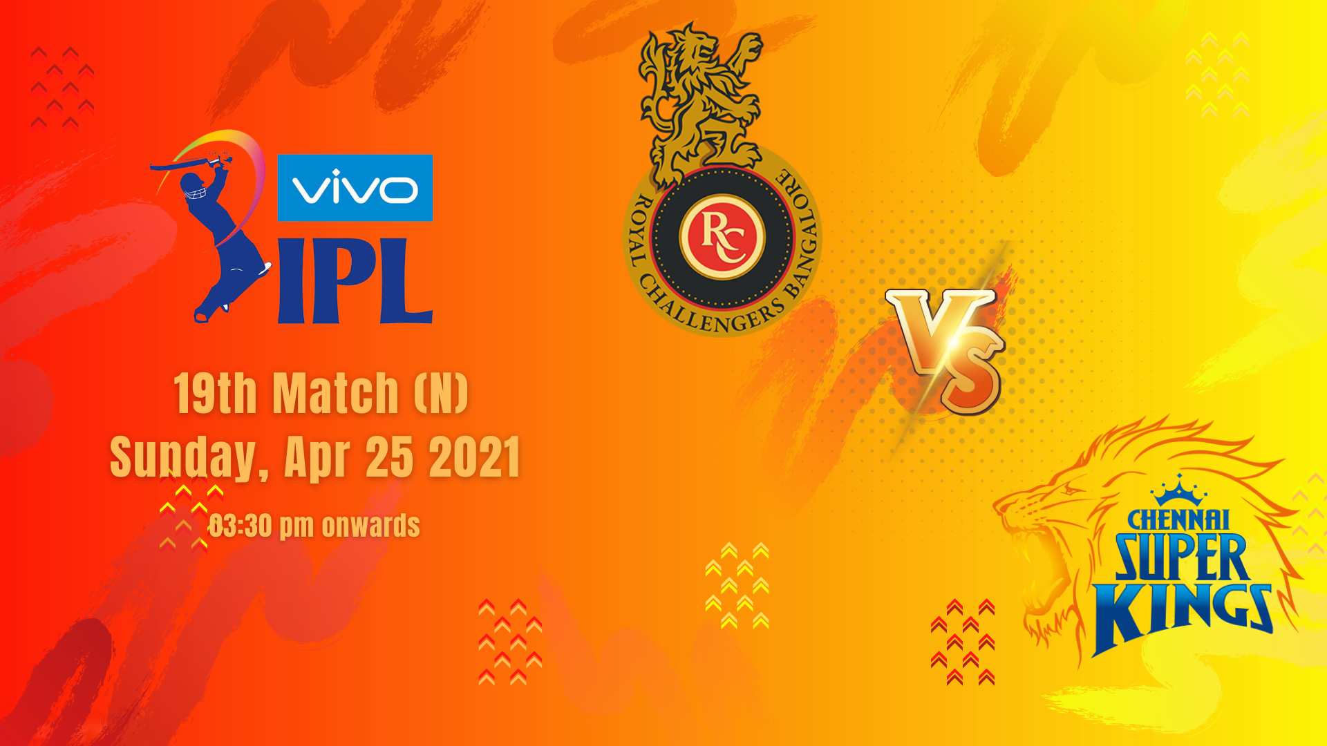 IPL 2021: Chennai Super Kings Vs Royal Challengers ...
