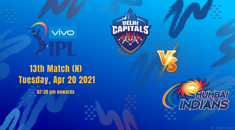 DC vs MI IPL 2021