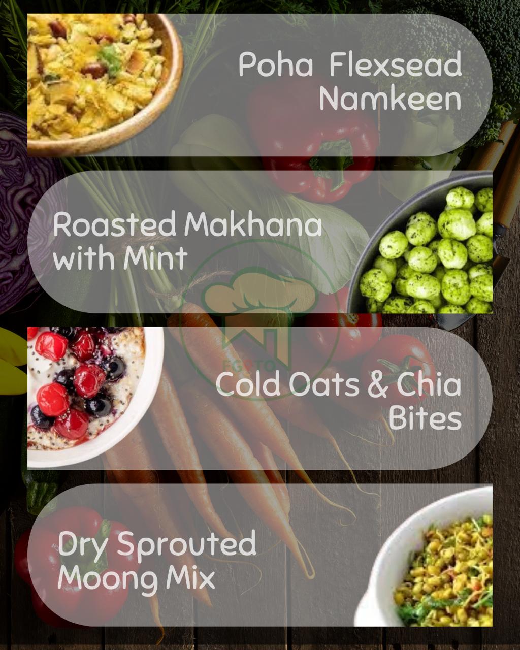 A variety of nutritious, convenient snacks that are both quick to prepare and easy to store.
